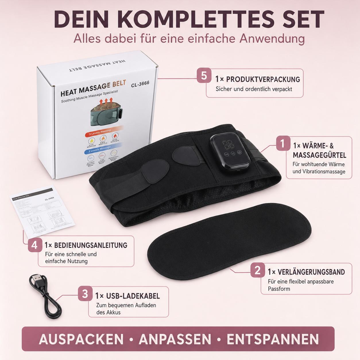HEATXMATE Wärmegürtel